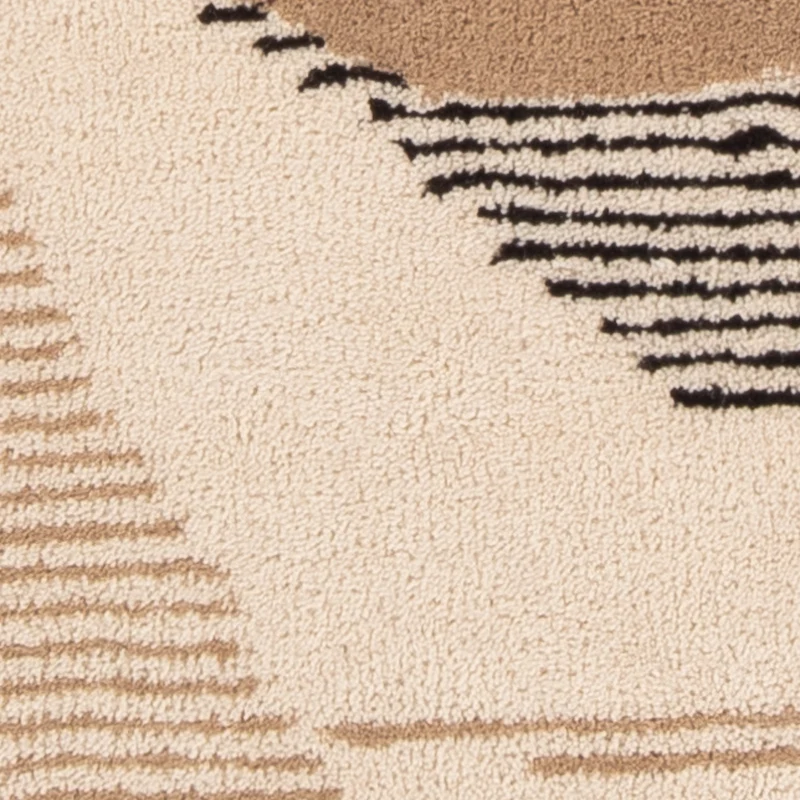 Wollteppich 60x90cm - beige