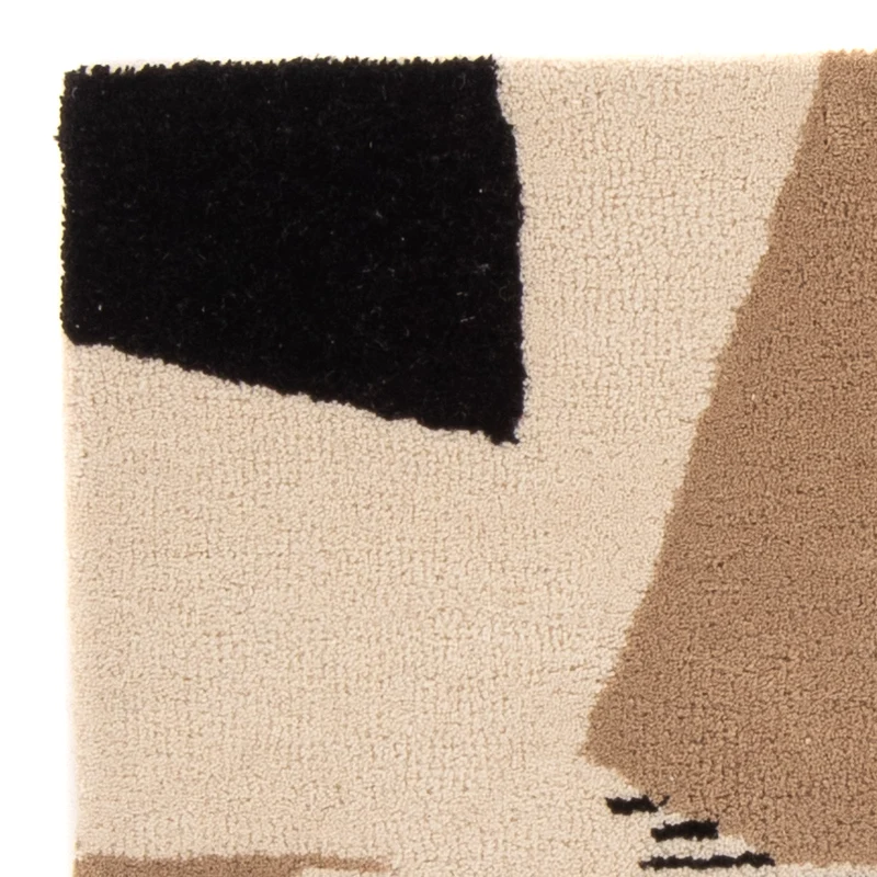 Wollteppich 60x90cm - beige