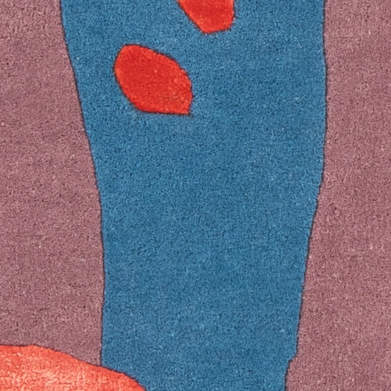 Designer Teppich - 60 x 90 cm - mehrfarbig