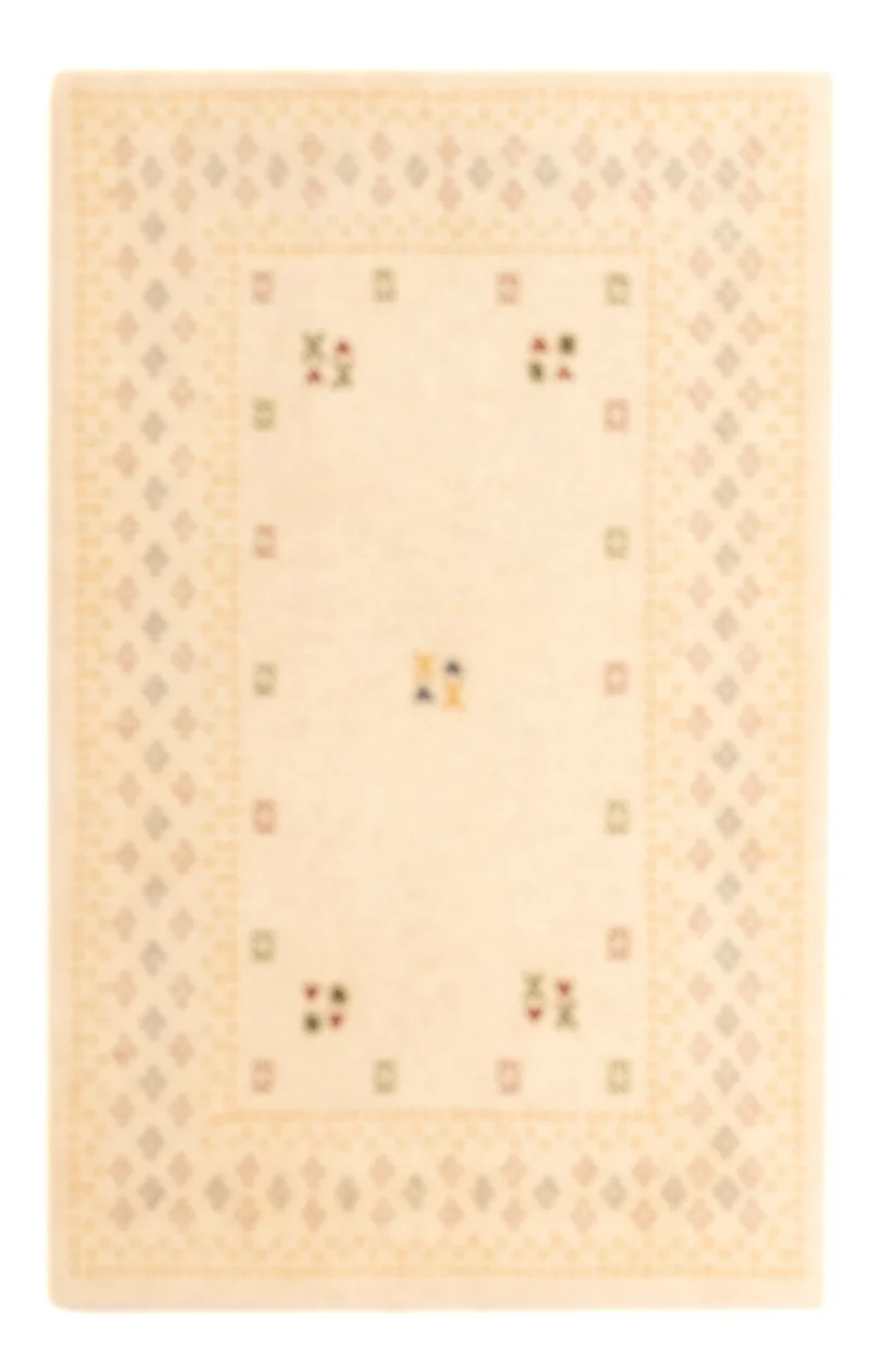 Loribaft Loom Teppich 60x90cm - Wollteppich - beige