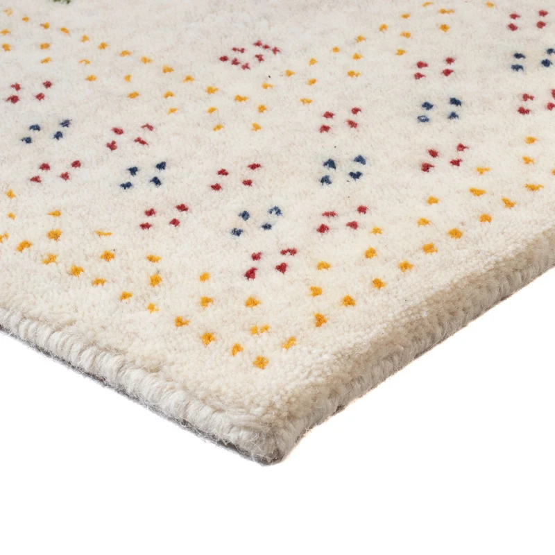 Loribaft Loom Teppich 60x90cm - Wollteppich - beige