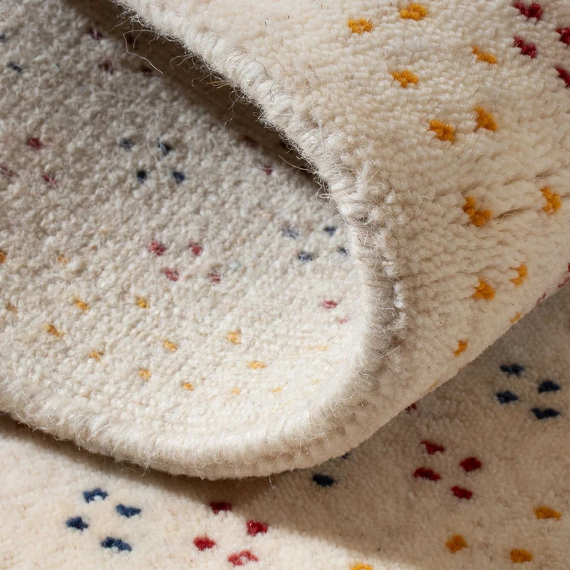Loribaft Loom Teppich 60x90cm - Wollteppich - beige