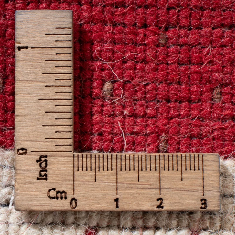 Loribaft Loom Teppich 60x90cm - Wollteppich - rot