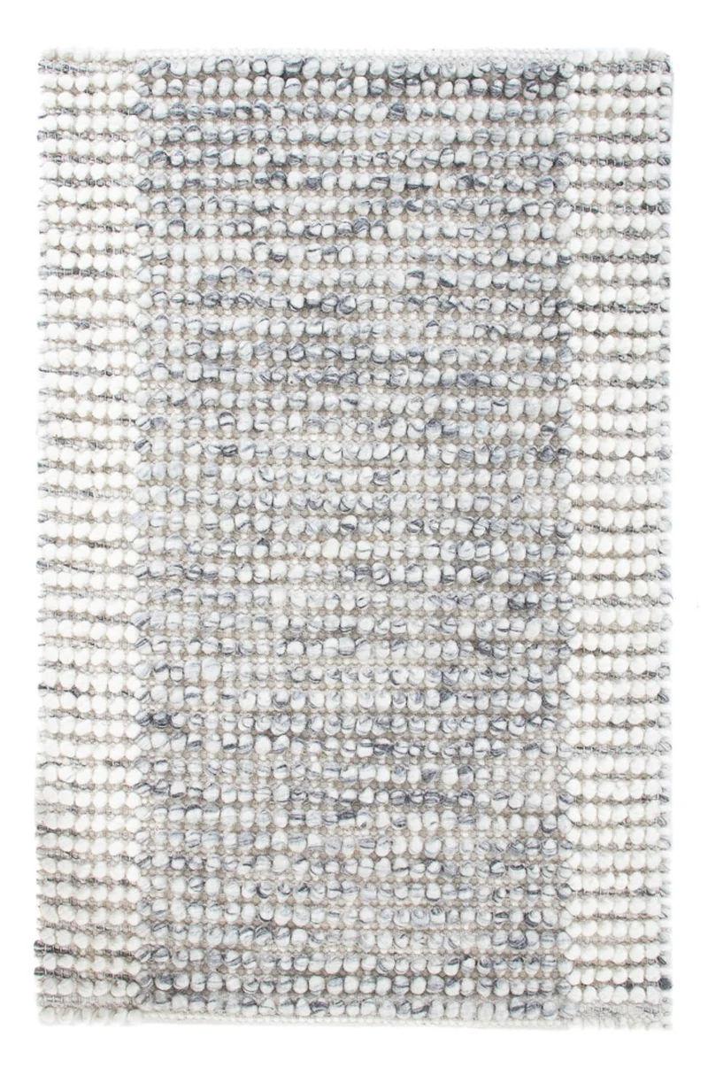 Wollteppich 60x94cm - grau
