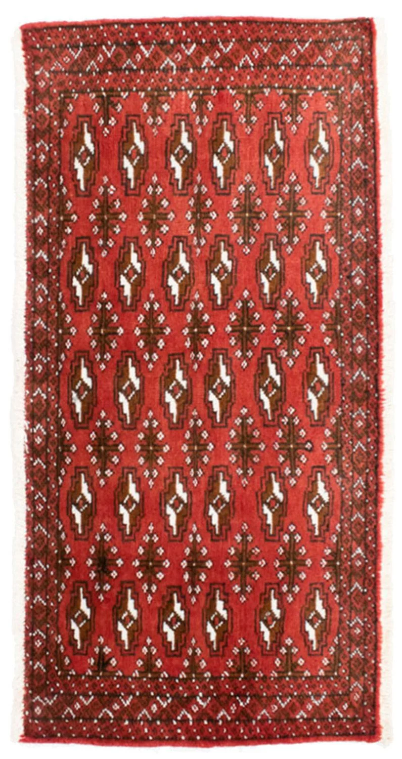 Turkaman Teppich 50x100cm - Orientteppich - rot