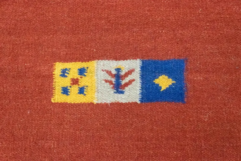 Kelim Modern Teppich 140x200cm - rot