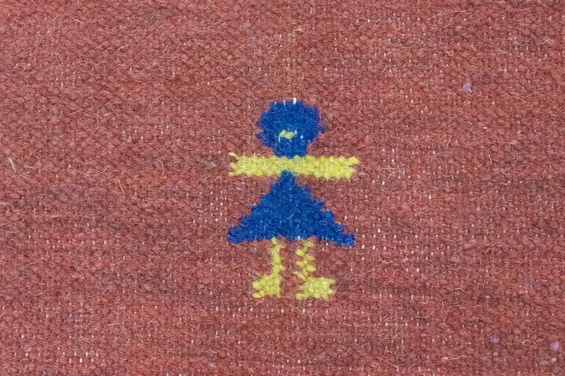 Kelim Modern Teppich 140x200cm - rot