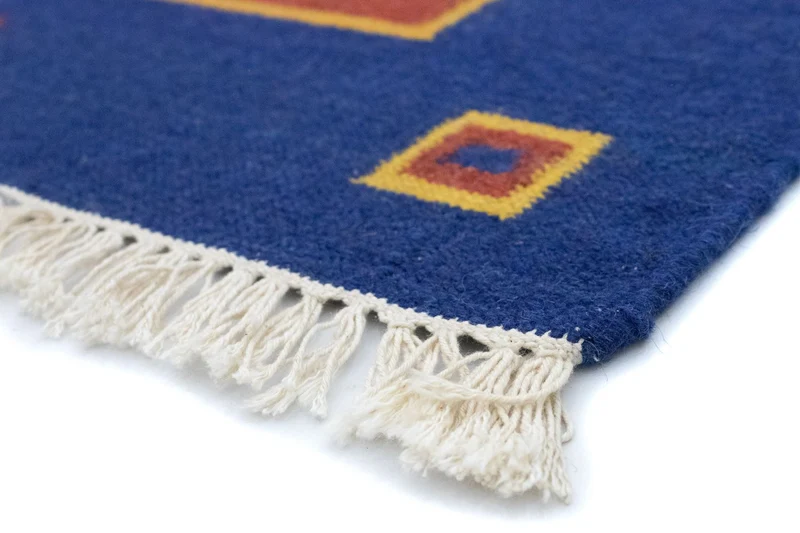 Kelim Modern Teppich 140x200cm - rot