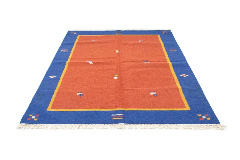 Kelim Modern Teppich 140x200cm - orange