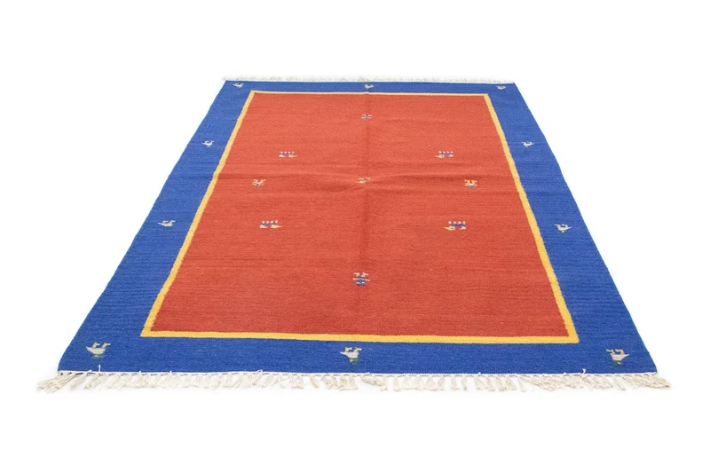 Kelim Modern Teppich 140x200cm - rot