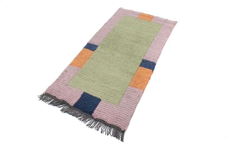 Nepal Teppich 70 x 140 cm - mehrfarbig