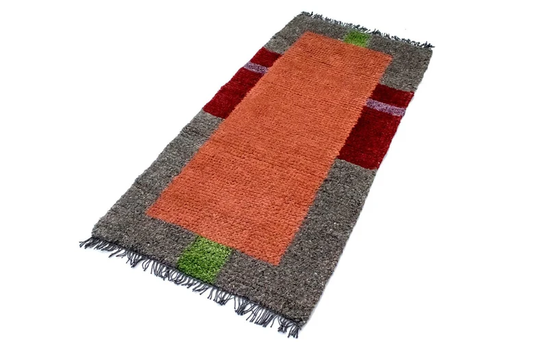 Nepal Teppich 70 x 140 cm - mehrfarbig