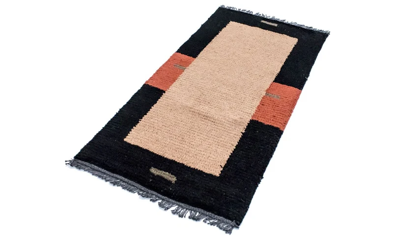 Nepal Teppich 70 x 140 cm - mehrfarbig