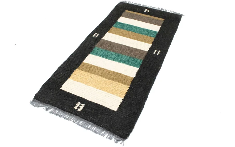 Nepal Teppich 70 x 140 cm - mehrfarbig