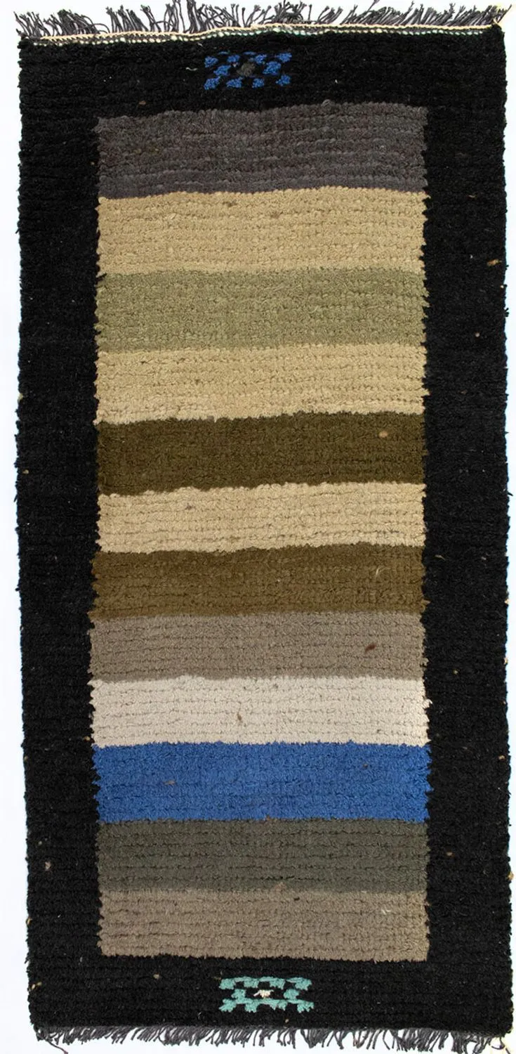 Nepal Teppich 70x140cm - Wollteppich - mehrfarbig