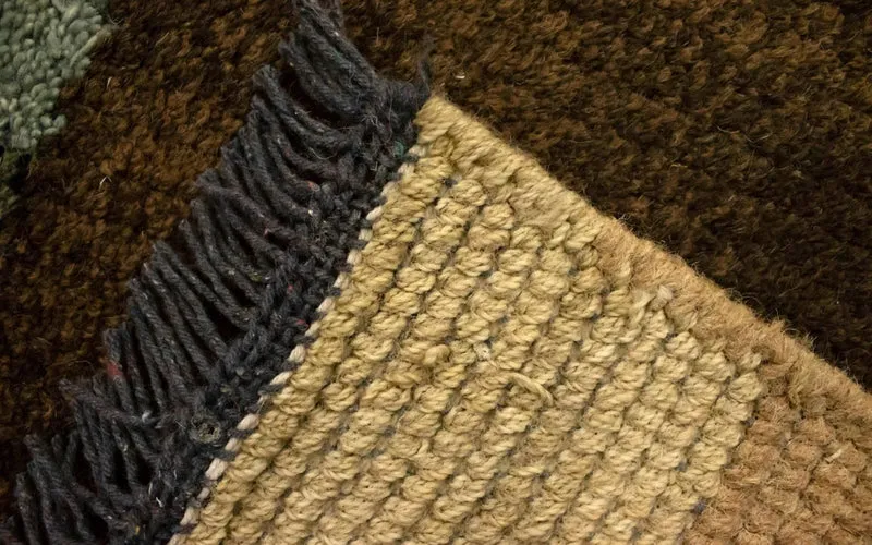 Nepal Teppich 70x140cm - Wollteppich - braun