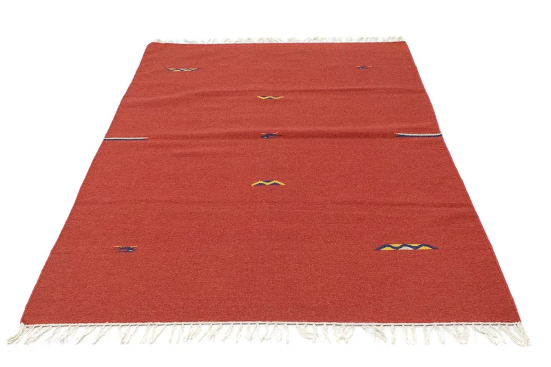 Kelim Modern Teppich 120x180cm - rot