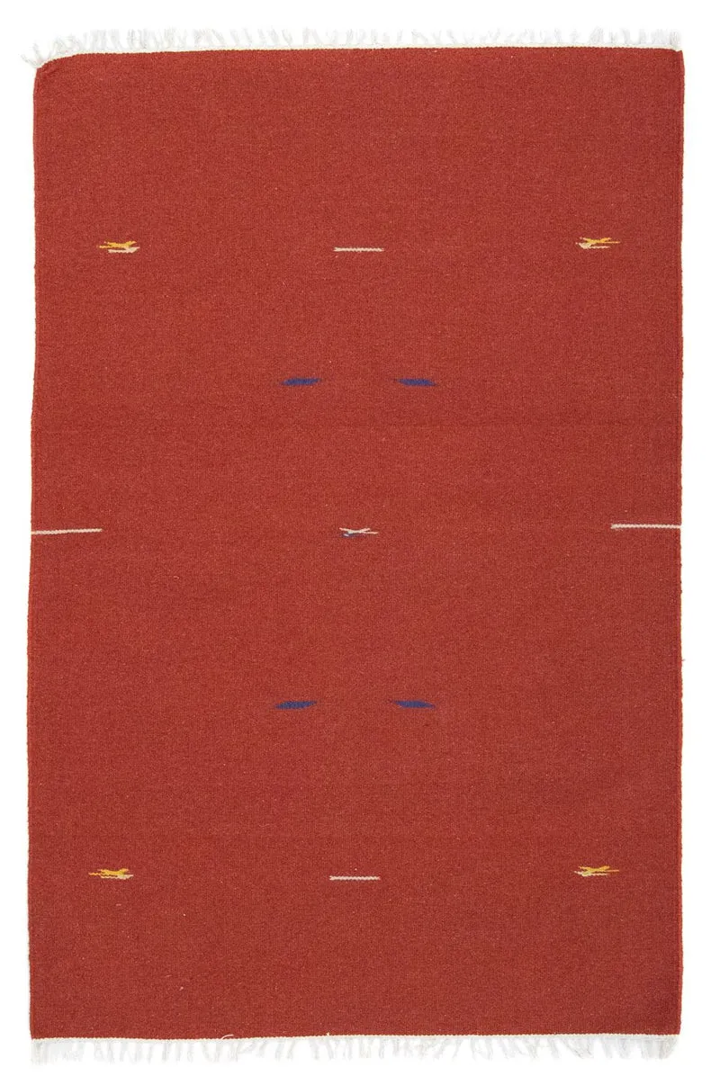 Kelim Modern Teppich 120x180cm - rot