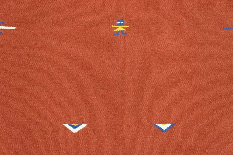Kelim Modern Teppich 120x180cm - rot