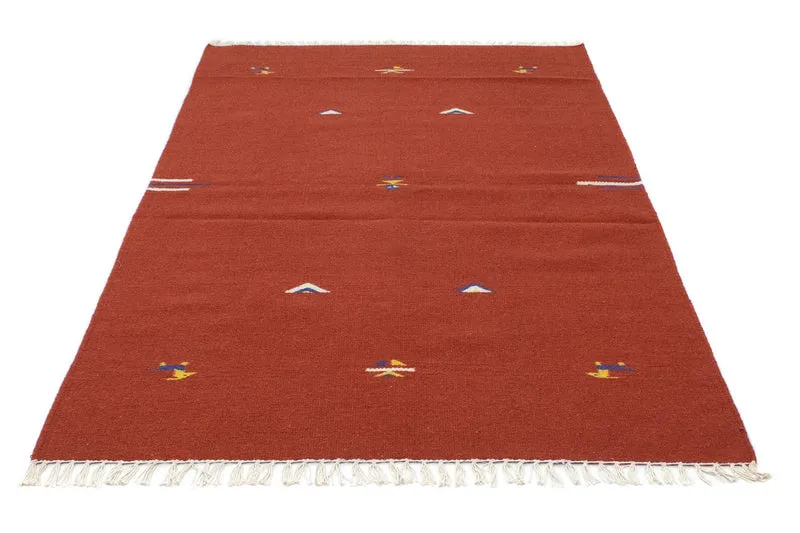 Kelim Modern Teppich 120x180cm - rot