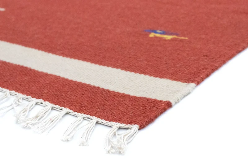 Kelim Modern Teppich 120x180cm - rot