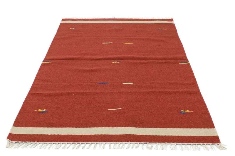 Kelim Modern Teppich 120x180cm - rot