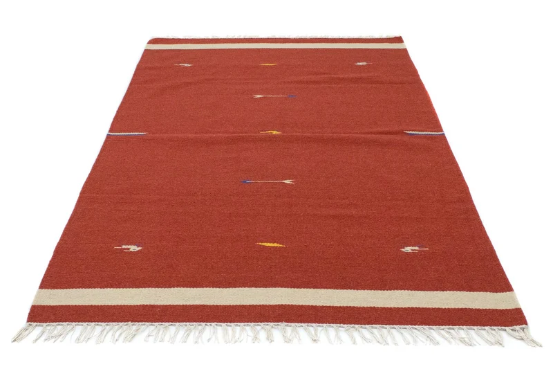 Kelim Modern Teppich 120x180cm - rot