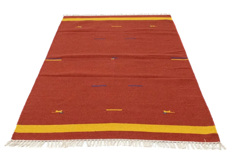Kelim Modern Teppich 120x180cm - rot