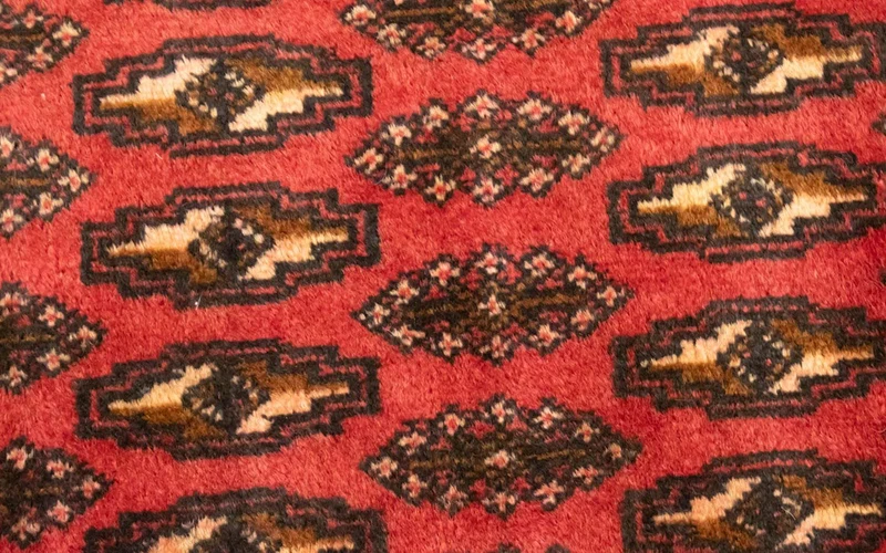 Turkaman Teppich 50x100cm - Orientteppich - rot