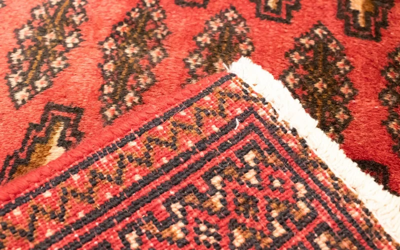 Turkaman Teppich 50x100cm - Orientteppich - rot