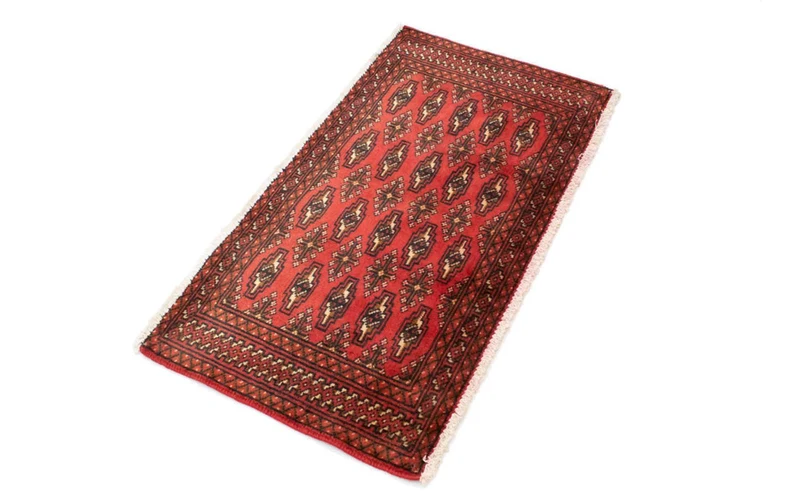 Turkaman Teppich 50x100cm - Orientteppich - rot