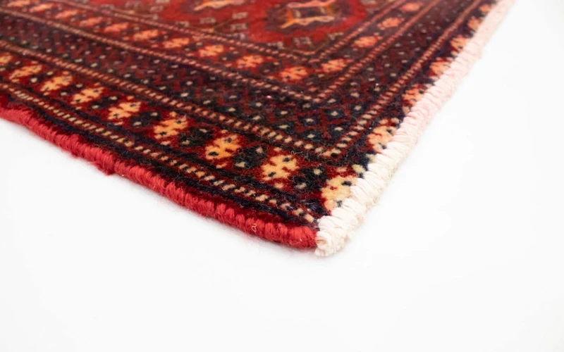 Turkaman Teppich 50x100cm - Orientteppich - rot