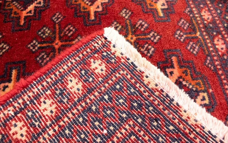 Turkaman Teppich 50x100cm - Orientteppich - rot