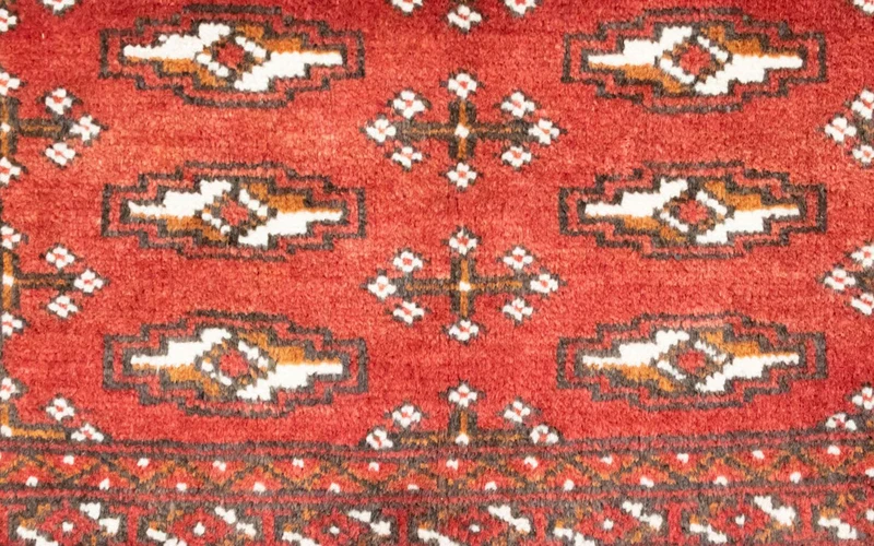 Turkaman Teppich 50x100cm - Orientteppich - rot
