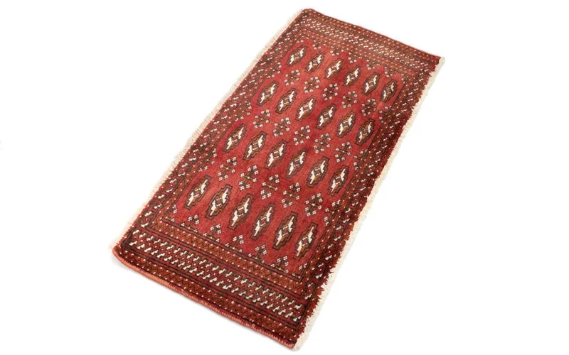 Turkaman Teppich 50x100cm - Orientteppich - rot