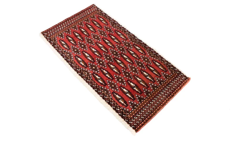Turkaman Teppich 50x100cm - Orientteppich - rot