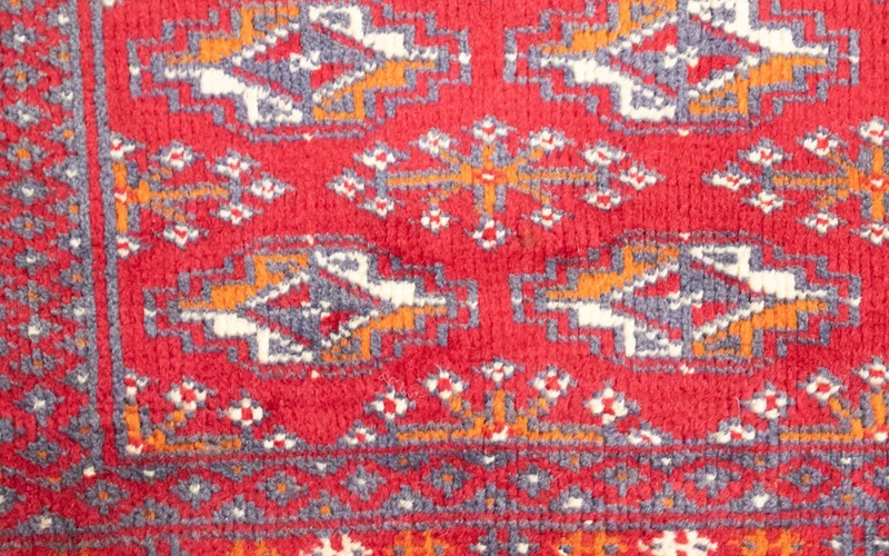 Turkaman Teppich 50x100cm - Orientteppich - rot