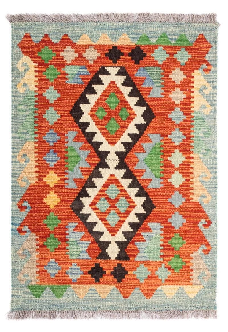 Kelim Maimene Teppich 63x89cm - mehrfarbig