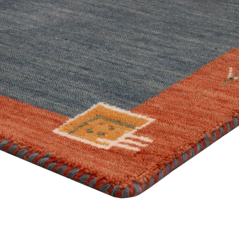 Gabbeh Teppich - Softy - 60 x 90 cm - blau