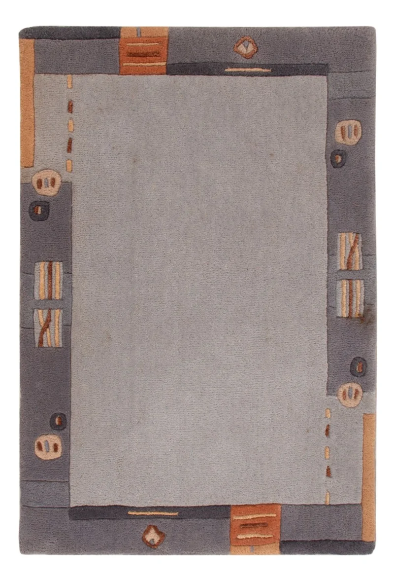 Nepal Teppich - 60 x 90 cm - grau