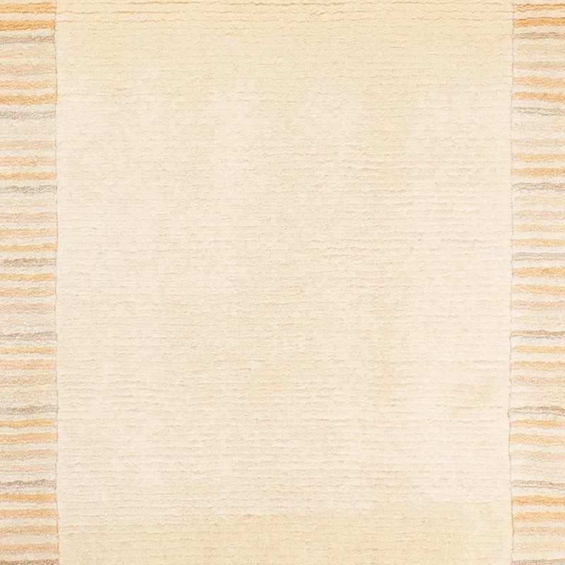 Nepal Teppich 72x147cm - Wollteppich - beige