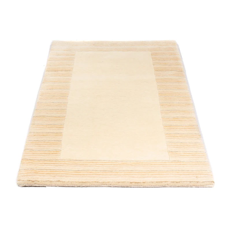 Nepal Teppich 72x147cm - Wollteppich - beige