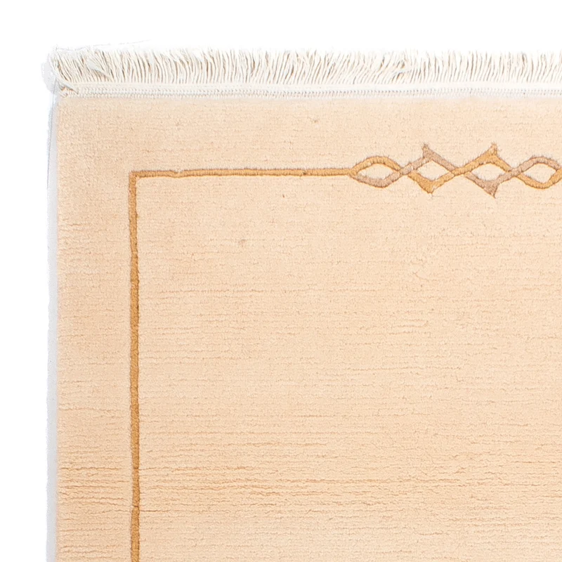 Nepal Teppich 72x141cm - Wollteppich - beige
