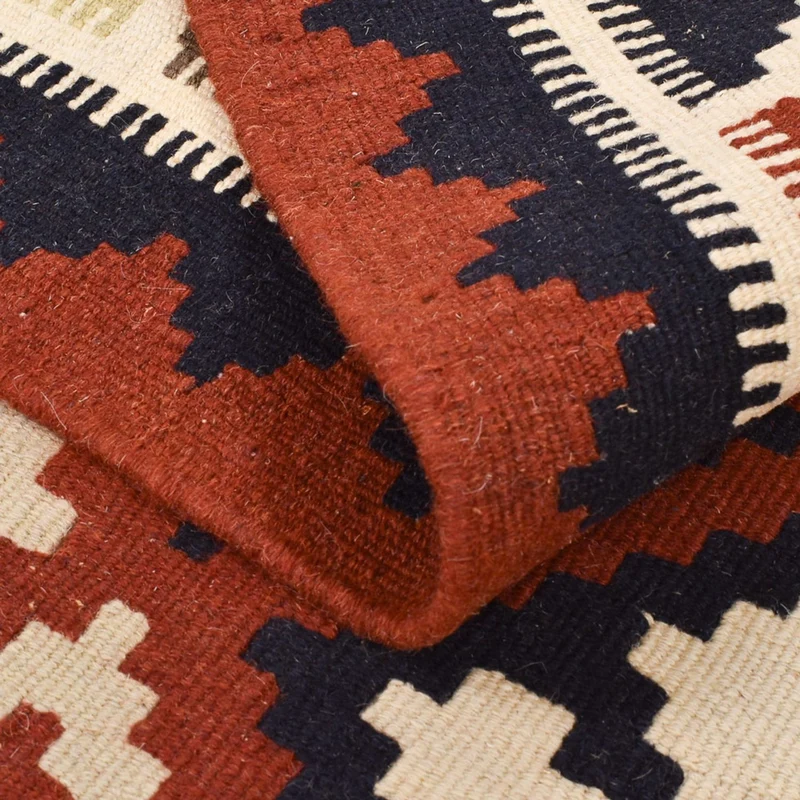 Kelim Fars Teppich 102x143cm - mehrfarbig