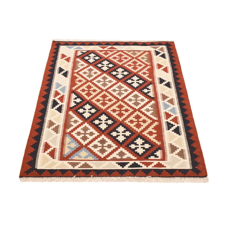 Kelim Fars Teppich 102x143cm - mehrfarbig