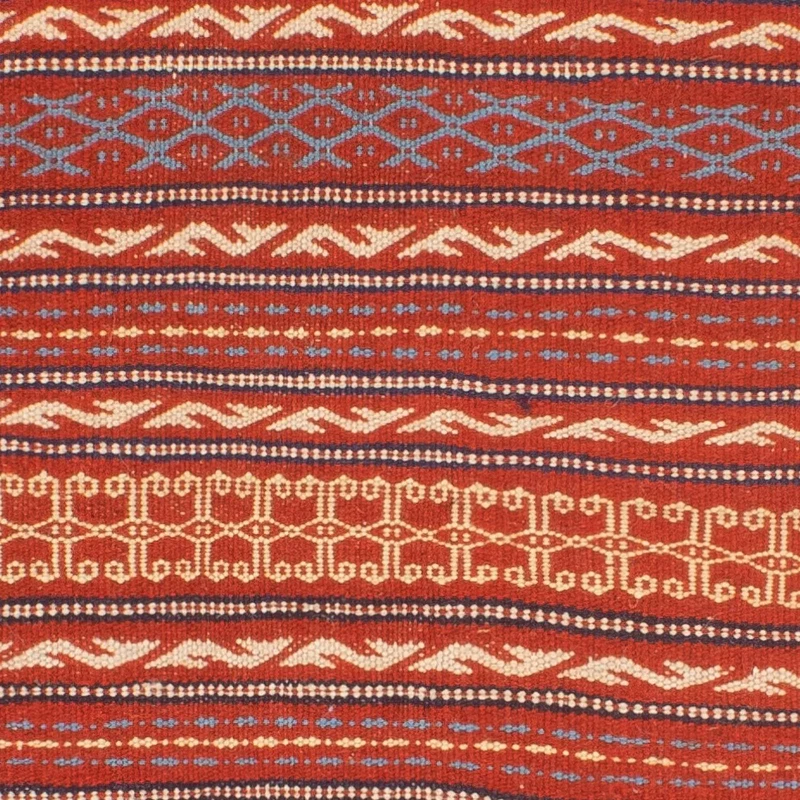 Kelim Senneh Teppich 80x120cm - mehrfarbig