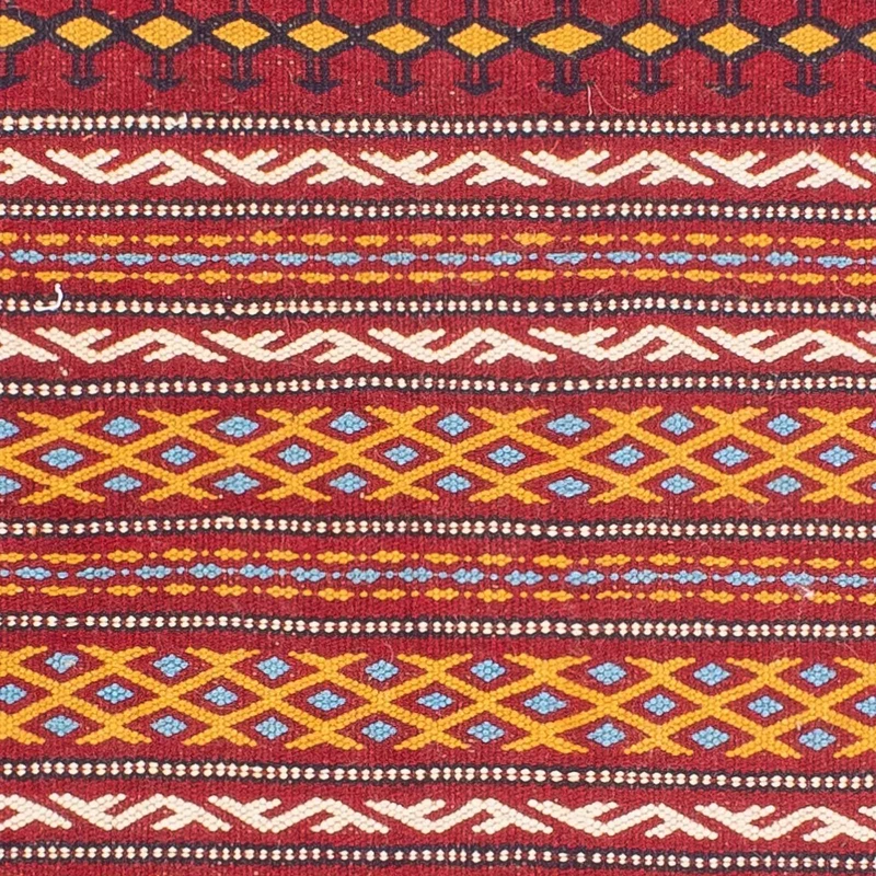 Kelim Senneh Teppich 80x120cm - mehrfarbig