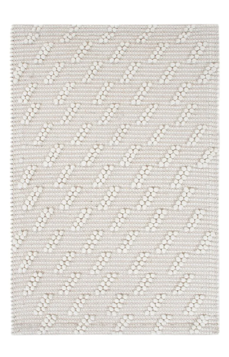 Wollteppich 63x95cm - hellgrau
