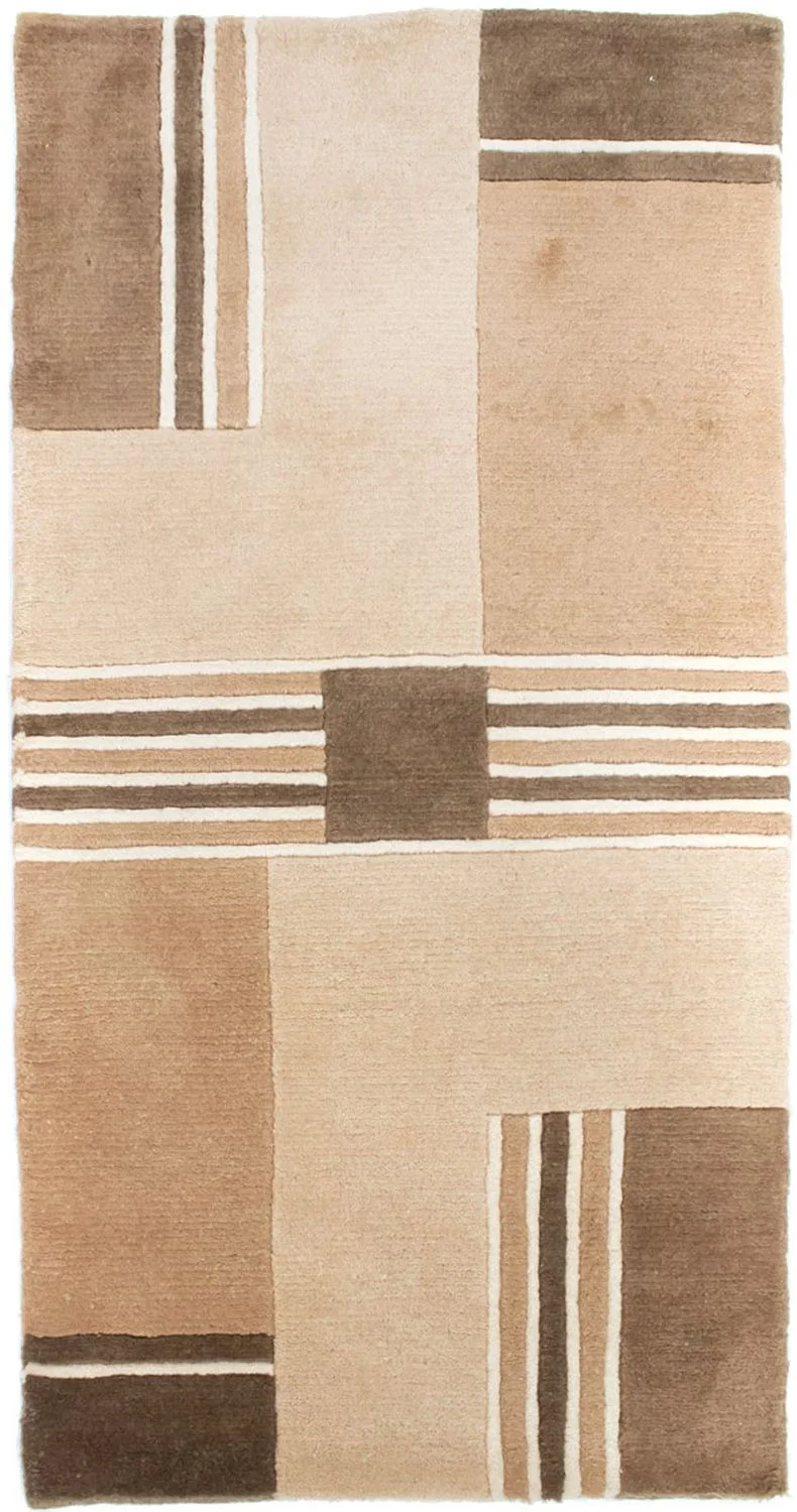 Nepal Teppich 70 x 140 cm - mehrfarbig