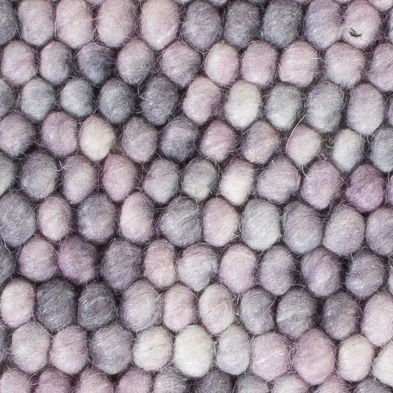 Wollteppich 32x32cm - mehrfarbig